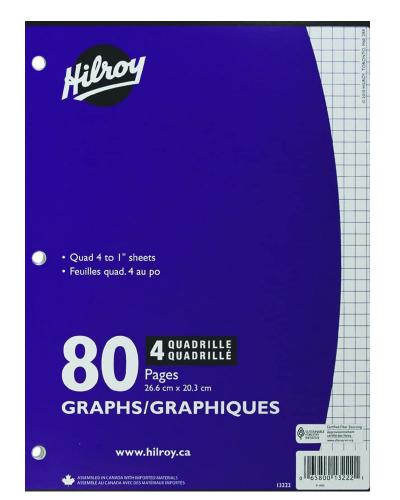 Graph Book 80 Pages