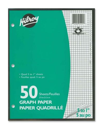 Refill Sheets Quad 5:1 50 Sheets